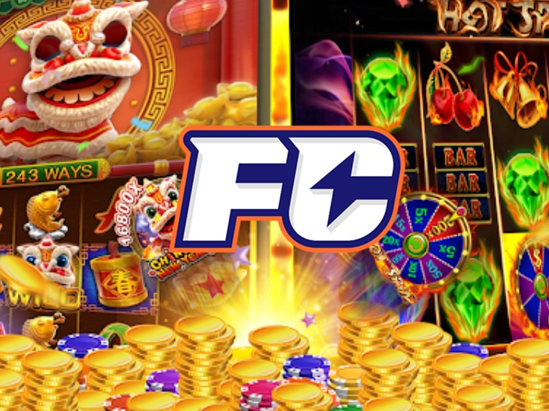 FC slot game screenshot and FC logo