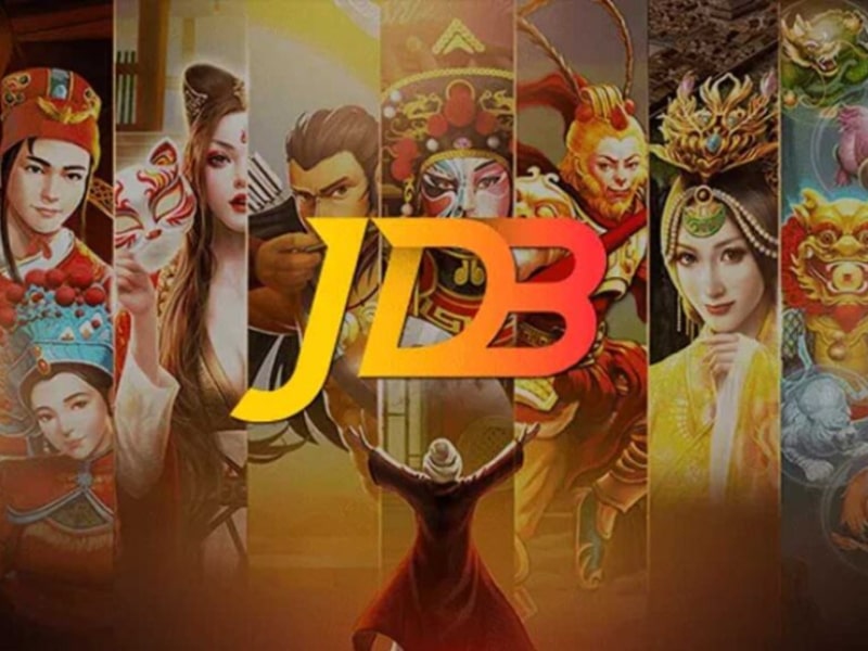 JDB slot game characters and JDB Slot logo